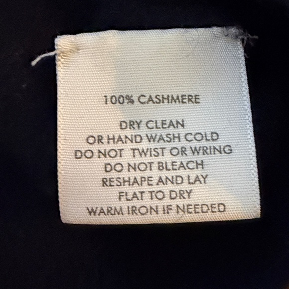 White & Warren Cashmere Crewneck Sweater Navy Size S - Picture 5 of 7